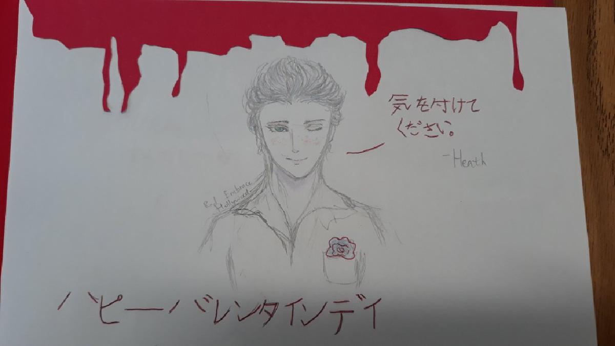 Heath winks
