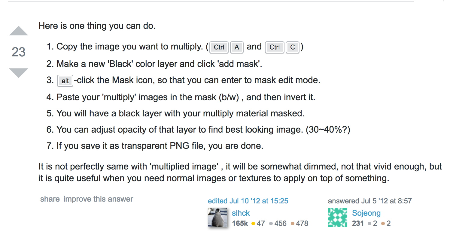 stackexchange response for how to create a mask that allows you to export a multiply layer out to a regular ol' PNG