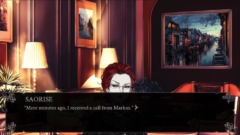 saorise is halfway below the textbox on the screen