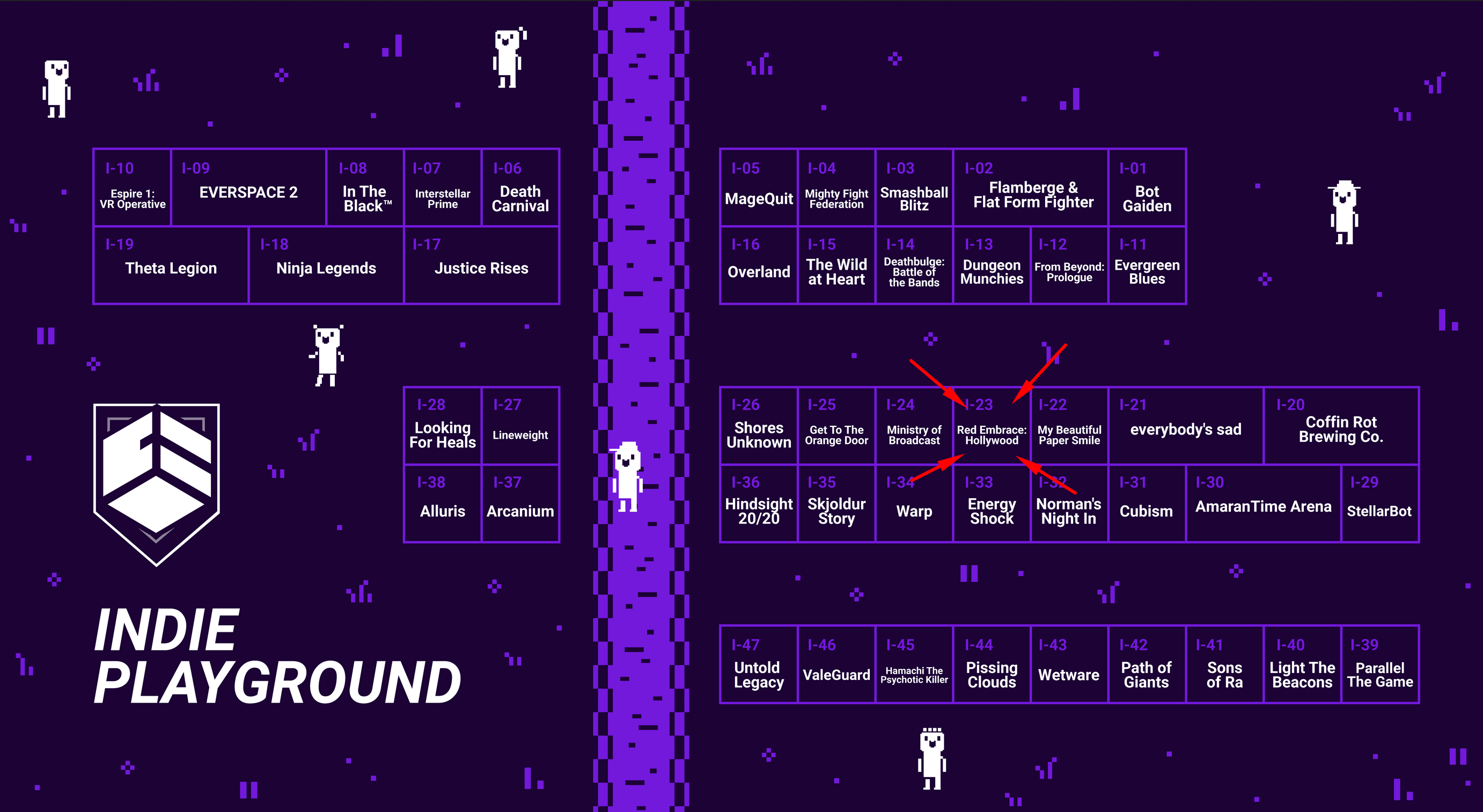 dreamhack atlanta 2019 indie playground map