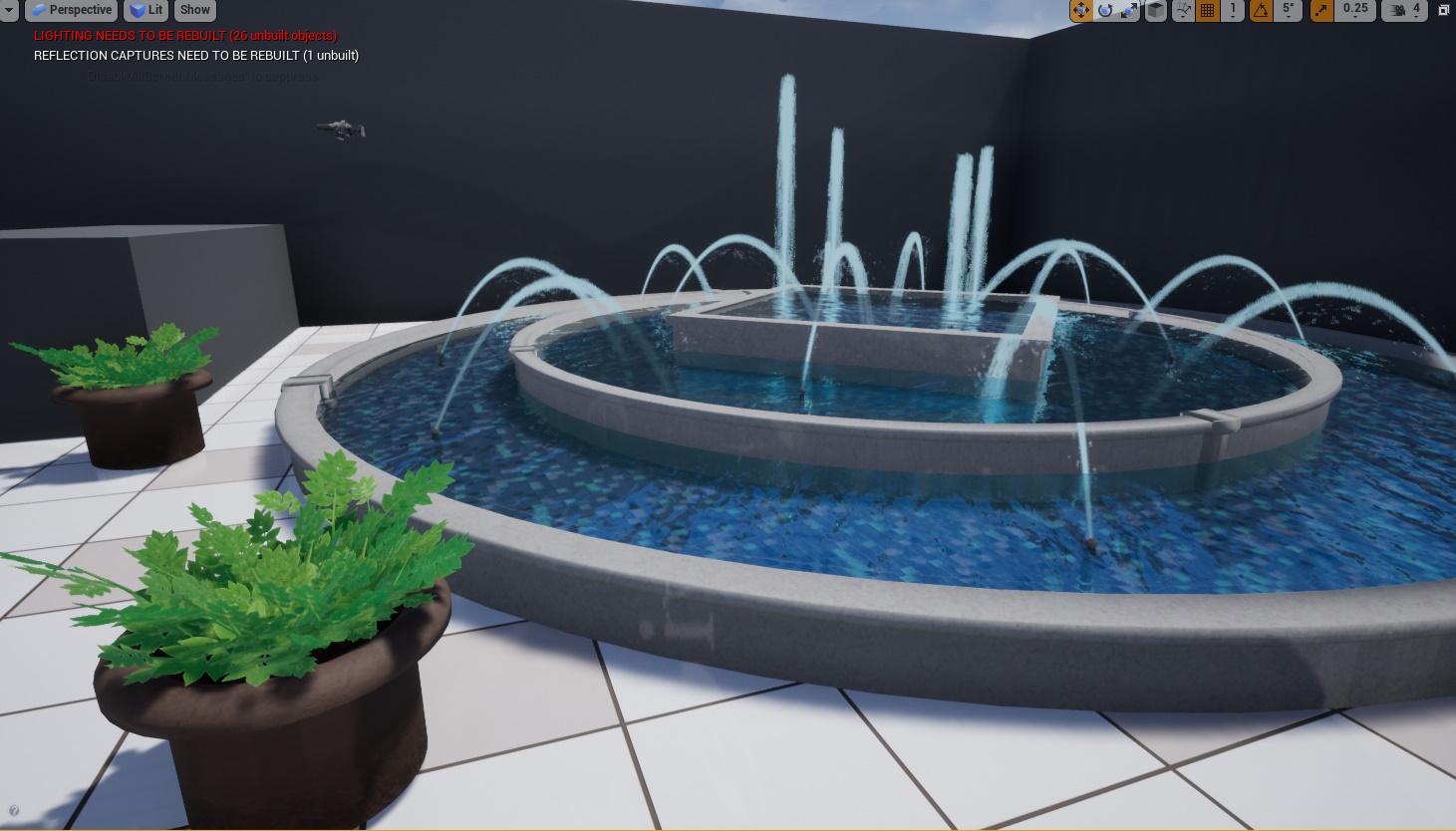 3D fountain model