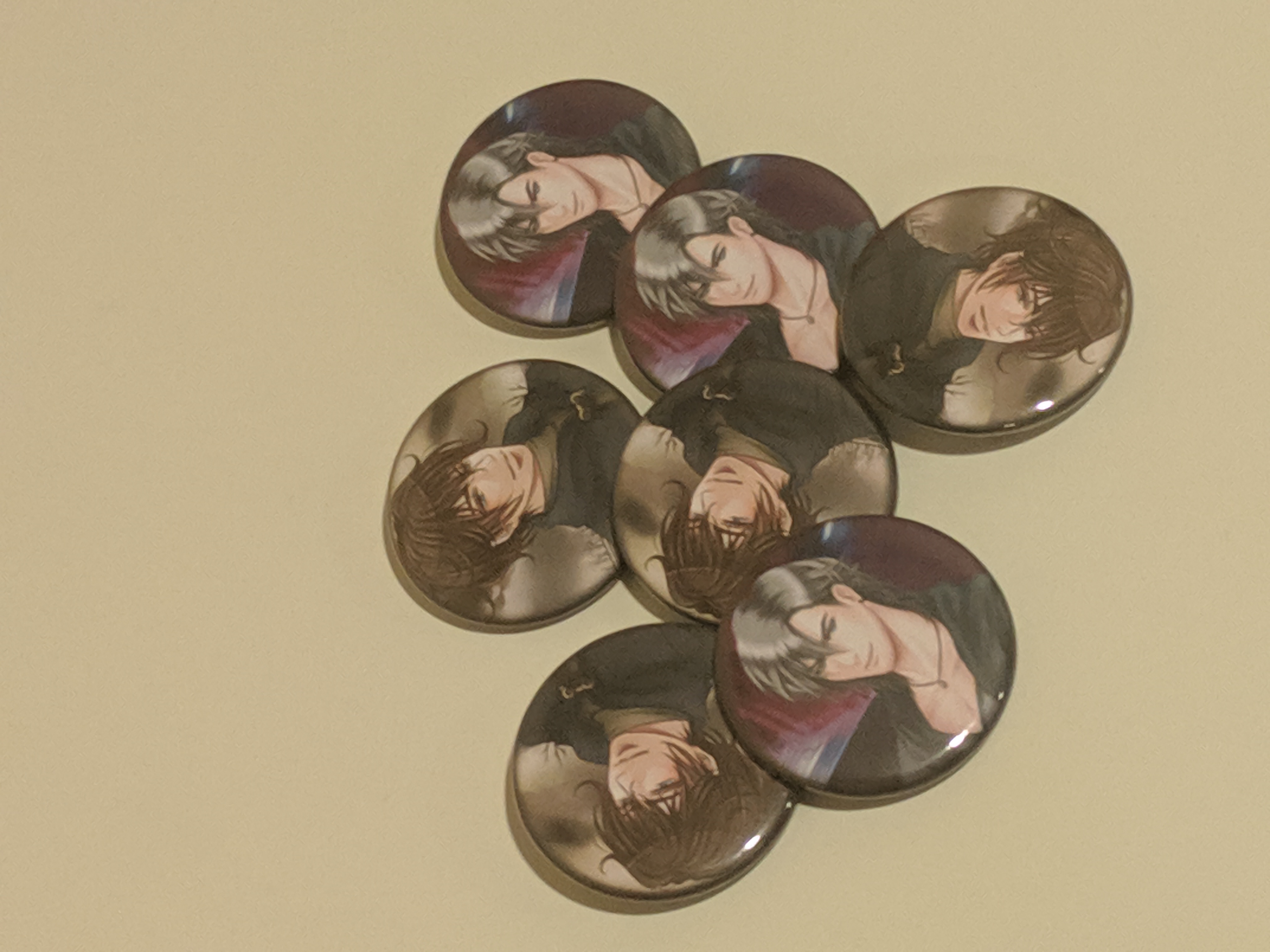 Kymil and Dom 1.5inch buttons