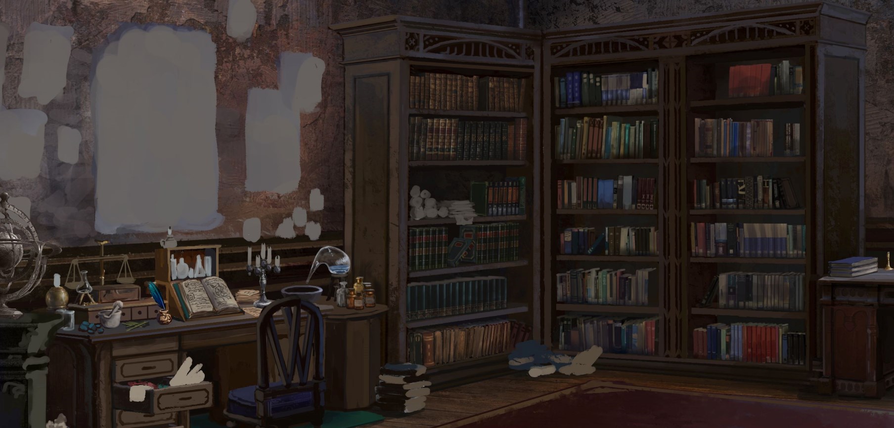 victorian styled study background