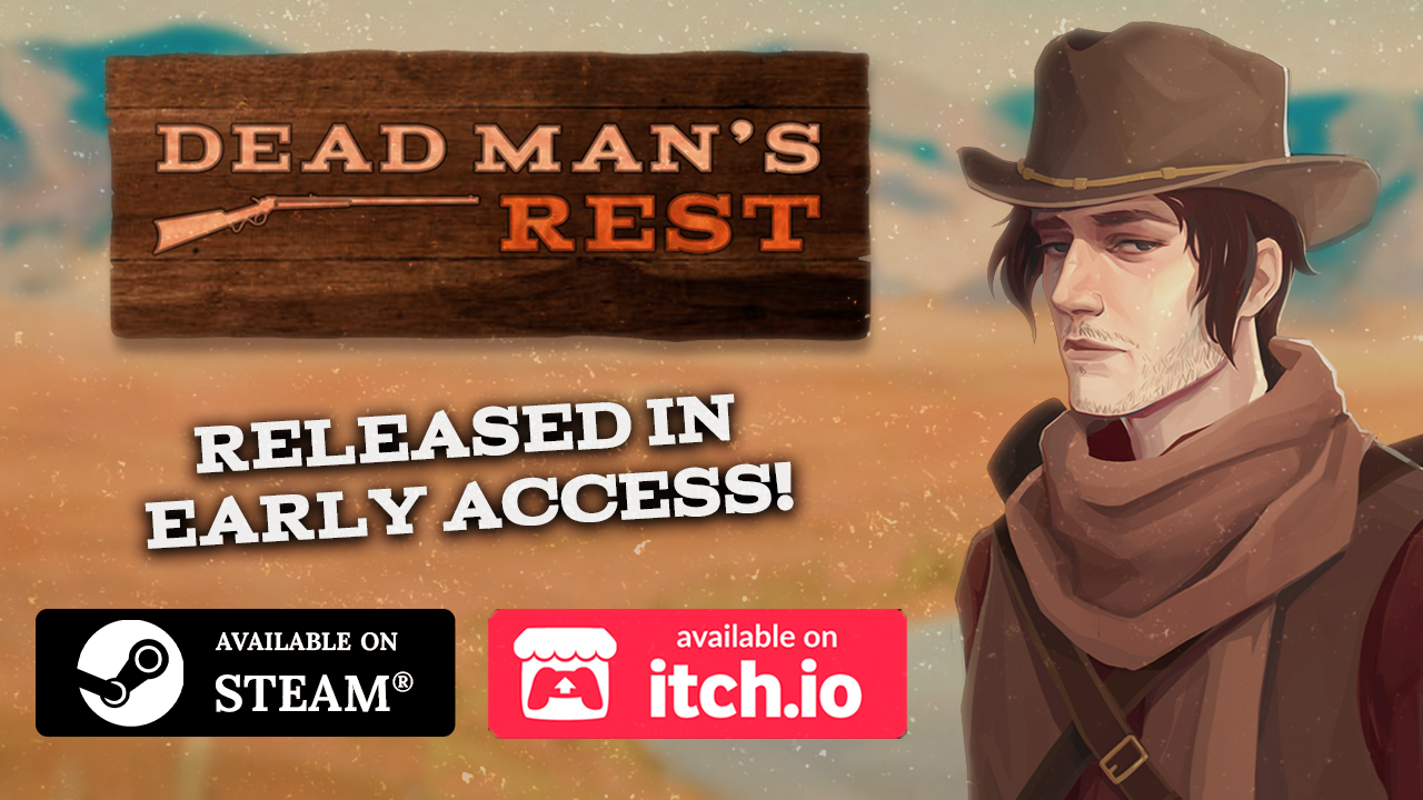 dead man's rest banner on a desert background with the mc lee mccarthy at right