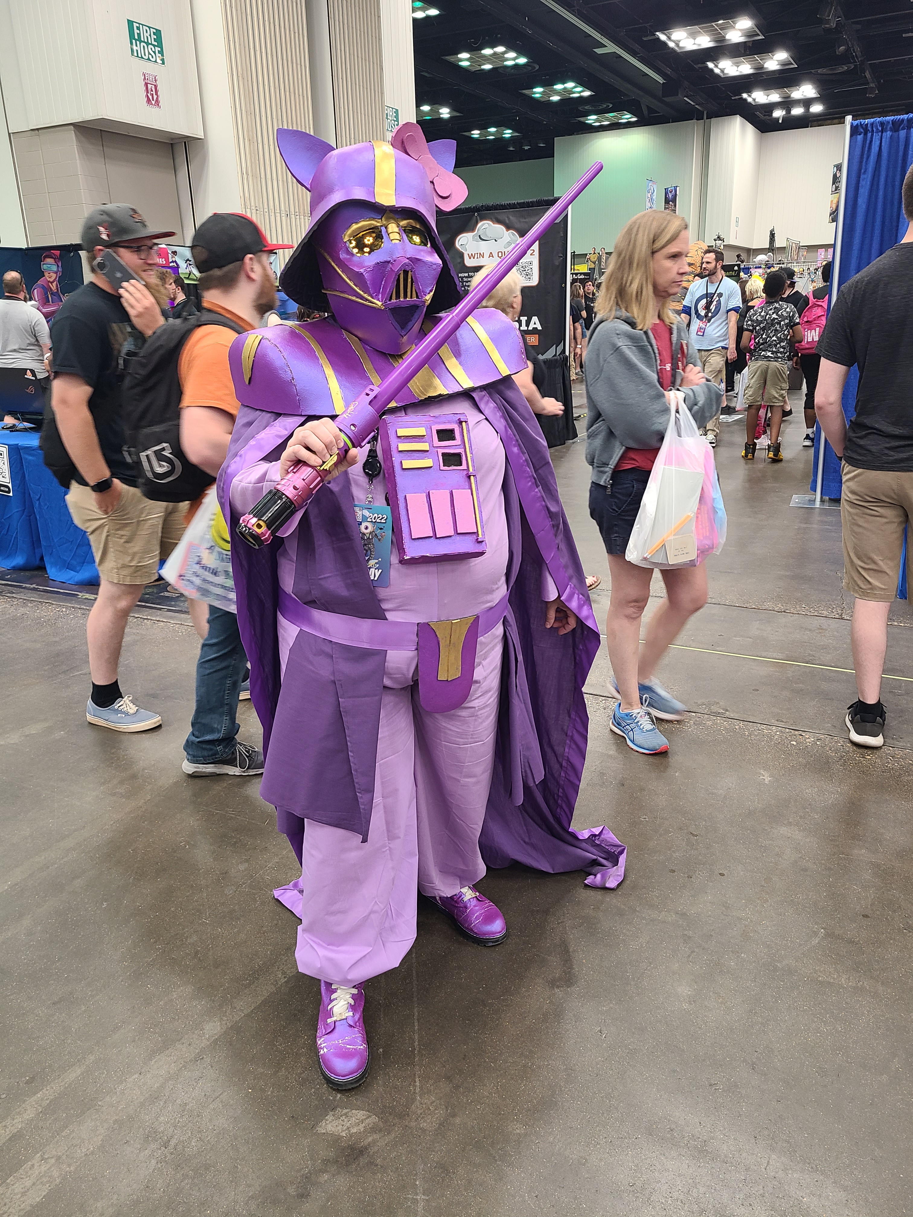 Purple kitty darth vader